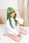 asakura_hina barefoot bed bottomless cc code_geass cosplay green_hair rating:Safe score:0 user:Log