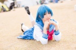 bishoujo_senshi_sailor_moon blue_hair cosplay mizuno_ami nagisa_mark-02 pleated_skirt sailor_mercury sailor_uniform sapphire school_uniform skirt socks rating:Safe score:0 user:nil!