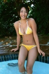 bikini cleavage kawamura_yukie pool side-tie_bikini swimsuit wet rating:Safe score:0 user:nil!