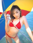anzu_sayuri bikini cleavage g_idol ocean swimsuit umbrella rating:Safe score:1 user:nil!