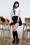 4k-star_238 azuma_nozomi kneesocks pleated_skirt sailor_uniform school_uniform skirt skirt_lift rating:Safe score:0 user:nil!