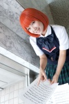 blouse bowtie cosplay kiriya_ayato nanami_haruka_(uta_no_prince-sama) orange_hair pleated_skirt sheet_music skirt uta_no_prince-sama rating:Safe score:0 user:pixymisa