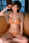 bikini couch hoshino_aki open_clothes side-tie_bikini swimsuit rating:Safe score:1 user:nil!