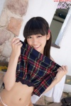 bikini nishino_koharu pleated_skirt school_uniform skirt skirt_lift swimsuit twintails rating:Safe score:1 user:nil!