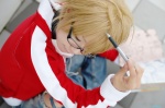 bakuman blonde_hair cosplay crossplay glasses headphones ibara jeans manga takagi_akito turtleneck_sweater rating:Safe score:0 user:nil!