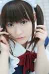 apron cosplay dress hairband konatsu_minato maid maid_uniform original twintails rating:Safe score:1 user:nil!