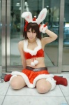 animal_ears boots bunny_ears cosplay halter_top miniskirt mizuno_shiro santa_costume skirt stocking_cap suzumiya_haruhi suzumiya_haruhi_no_yuuutsu rating:Safe score:1 user:nil!