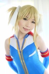 blonde_hair bodysuit cosplay gundam gundam_0079_card_builder higurashi_rin reiko_holinger twintails rating:Safe score:0 user:nil!