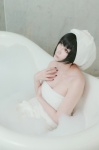 bathroom bathtub celestia_ludenberck cleavage cosplay danganronpa kirigiri_to_celestia_san_danganronpa lechat soap_suds towel wet rating:Safe score:0 user:nil!