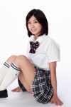 blouse kneesocks kuraoka_kinatsu pleated_skirt school_uniform skirt ys_web_391 rating:Safe score:1 user:nil!