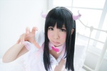 akiland apron bed cosplay dress hairband horns itsuki_akira original waitress waitress_uniform rating:Safe score:0 user:nil!