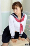 black_legwear fishnet_pantyhose okasaki_shoko pantyhose pleated_skirt ponytail rq-star_741 sailor_uniform school_uniform skirt rating:Safe score:0 user:nil!