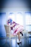 blue_hair cosplay dress hat maropapi remilia_scarlet socks touhou touhou_ningyou_fuminori_shirizu_2 wings rating:Safe score:0 user:nil!