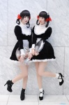 apron cosplay dress hairband maid maid_uniform makise_anji pantyhose sheer_legwear socks tagme_character tagme_series tsugihagi_mishin twin_braids rating:Safe score:1 user:nil!