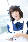 apron bowtie cosplay hairband maid maid_uniform original serving_tray ura_kuro rating:Safe score:0 user:pixymisa