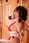 cosplay fan gauntlets hairbow kimono king_of_fighters kunoichi saku shiranui_mai sideboob rating:Safe score:0 user:nil!