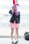 animal_ears blazer blouse bunny_ears cosplay hiiragi_mayon pink_eyes pleated_skirt purple_hair reisen_udongein_inaba skirt socks tie touhou rating:Safe score:2 user:pixymisa