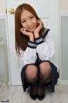4k-star_068 black_legwear iwasaki_yui pantyhose pleated_skirt sailor_uniform school_uniform skirt rating:Safe score:0 user:nil!