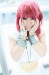 chains cosplay dress magi:_the_labyrinth_of_magic meira morgiana_(magi) pink_eyes red_hair rating:Safe score:0 user:pixymisa