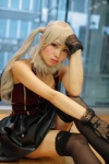 blonde_hair bra cosplay dress gloves original thighhighs twintails uri zettai_ryouiki rating:Safe score:2 user:nil!