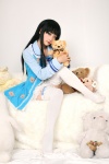 aza_(k_miyuko) cosplay jacket kami-sama_no_memo-chou kim_tai_sik shionji_yuuko skirt stuffed_animal teddy_bear thighhighs zettai_ryouiki rating:Safe score:4 user:DarkSSA