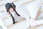 animal_ears cat_ears cosplay denim hoodie lechat original shorts tail tank_top thighhighs twintails white_cat_feed_diary white_legwear rating:Safe score:1 user:nil!