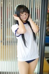 buruma cosplay glasses gym_uniform matsuri original pantyhose ponytail shorts tshirt rating:Safe score:2 user:nil!