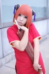 chii cosplay gintama hair_pods kagura qipao red_hair umbrella rating:Safe score:0 user:pixymisa