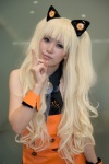 animal_ears blonde_hair cat_ears cosplay cuffs ribbon_tie seeu sleeveless_blouse vocaloid zero rating:Safe score:0 user:pixymisa