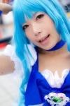 blue_hair choker cosplay cure_marine dress hairbow heartcatch_precure! konoha kurumi_erika pretty_cure rating:Safe score:0 user:nil!