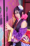 akilive!! cosplay itsuki_akira kimono love_live!_school_idol_project pleated_skirt purple_hair skirt thighhighs toujou_nozomi twintails zettai_ryouiki rating:Safe score:0 user:nil!