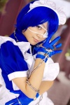 apron cosplay eyepatch gloves handcuffs ikkitousen maid maid_uniform riori ryomou_shimei rating:Safe score:0 user:nil!