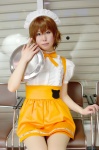 apron blouse code_geass cosplay genderswap hairband hazuki_kasei jumper kururugi_suzaku pantyhose waitress waitress_uniform rating:Safe score:1 user:nil!