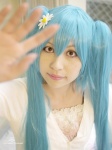 blouse blue_hair cosplay hatsune_miku melt_(vocaloid) twintails umbrella vocaloid yuzuru_sasa rating:Safe score:0 user:nil!
