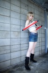blonde_hair boots camisole cosplay denim elie midriff miniskirt rave sakuto_kisinnra skirt rating:Safe score:0 user:xkaras