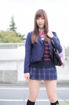 blazer blouse bookbag cardigan dgc_0940 kneesocks pleated_skirt school_uniform skirt yamasaki_marina rating:Safe score:1 user:nil!