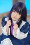 bernkastel bowtie cosplay dress ema purple_eyes purple_hair tiered_skirt umineko_no_naku_koro_ni rating:Safe score:0 user:pixymisa