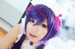 blue_eyes collar cosplay dress hairband hair_ties love_live!_school_idol_project purple_hair seijoji_chiru tojo_nozomi twintails rating:Safe score:0 user:pixymisa