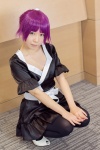bakemonogatari black_legwear cosplay dress pantyhose purple_hair reco senjougahara_hitagi rating:Safe score:1 user:pixymisa