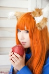 animal_ears blouse cosplay horo orange_hair saku saku_to_koshinryo_horo spice_and_wolf vest wolf_ears rating:Safe score:0 user:nil!