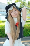 apron blonde_hair blouse cosplay kirisame_marisa skirt touhou vest witch_hat yuuga rating:Safe score:1 user:nil!