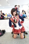 akb48 blazer blouse boots cosplay endou_sora headdress maeda_atsuko_(cosplay) miniskirt pleated_skirt school_uniform skirt tie rating:Safe score:1 user:pixymisa
