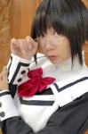 apron aruto chocoball cosplay dress glasses kokoro_toshokan megane_joshi rating:Safe score:0 user:nil!