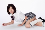 blouse kneesocks kuraoka_kinatsu pleated_skirt school_uniform skirt ys_web_391 rating:Safe score:1 user:nil!
