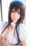 apron blouse cleavage cosplay hairband jill_(ii) kasumigaoka_utaha saenai_heroine_no_sodatekata skirt waitress waitress_uniform rating:Safe score:0 user:nil!