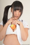 bra cleavage hamada_yuri pleated_skirt polo shirt_lift side_ponytail skirt underboob rating:Safe score:0 user:nil!