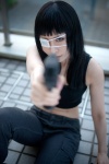 cosplay croptop eyepatch guns jormungand sofia_valmer tank_top trousers tsuzuki_rui rating:Safe score:0 user:nil!