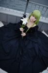 cc code_geass cosplay flower gown green_hair hair_ribbons shirayuki_himeno rating:Safe score:1 user:nil!
