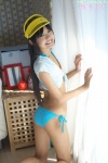 ass bikini blouse see-through shiina_momo side-tie_bikini swimsuit visor_cap rating:Safe score:0 user:nil!