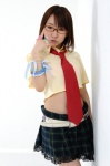 cosplay croptop glasses macross macross_frontier pleated_skirt ruru sheryl_nome skirt tie rating:Safe score:0 user:nil!